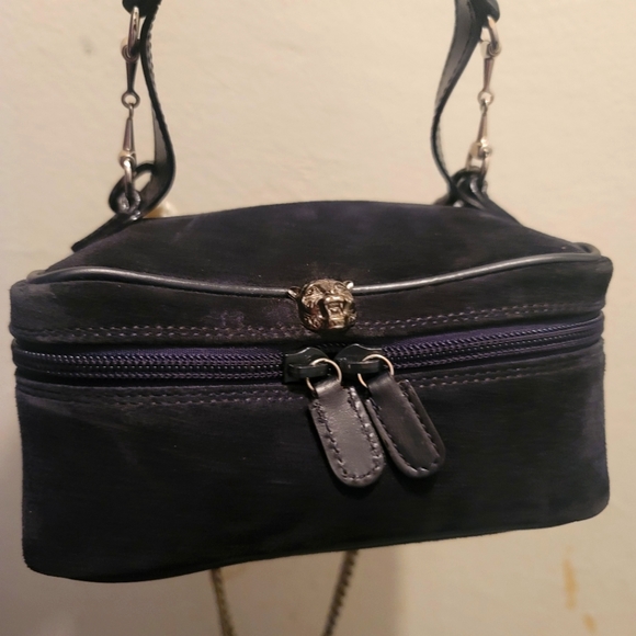 Gucci Horsebit Suede Animalier Vanity Train Case Shoulder Toiletry Mini Handbag - Picture 2 of 16
